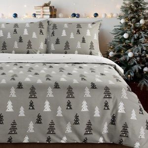 ArtFir Vianočné obliečky na jednolôžko LENON | sivá/biela 140 x 200 cm vyobraziť