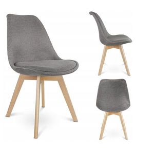 ArtJum Jedálenská stolička ALVA | sivá vyobraziť