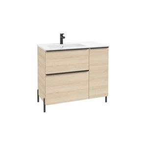 ArtDef Skrinka pod umývadlo NINO DUB VICENZA | D90 / ľavá vyobraziť