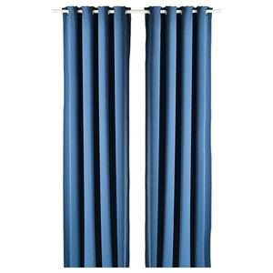 Curtain (2 Pieces) Halkali 300 - Blue vyobraziť