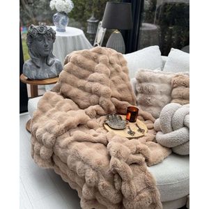 Sofa Shawl Bubble 200x75 - Brown vyobraziť