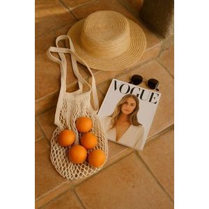 Net Bag File Medium - Natural Beige vyobraziť