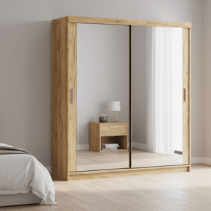 Elvisia Šatníková skriňa LEXY 200 | 2x zrkadlo vyobraziť