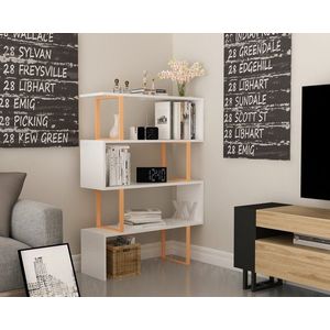 Knižnica Adriana - Gold, White vyobraziť