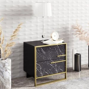 Nočný stolík Polka - Black vyobraziť