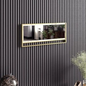 Decorative Wooden Mirror Polka - White vyobraziť