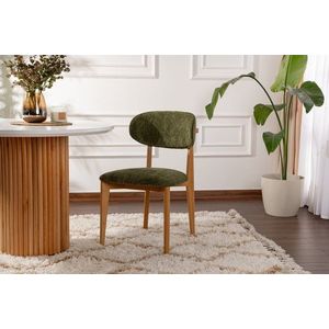 Súprava stoličiek (2 kusy) Lionte - Green, Light Oak vyobraziť