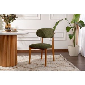 Súprava stoličiek (2 kusy) Lionte - Green, Dark Oak vyobraziť