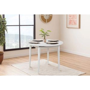Extendable Dining Table Vina 139 - White vyobraziť