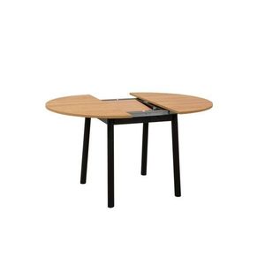Extendable Dining Table Oliver - Oak, Black vyobraziť