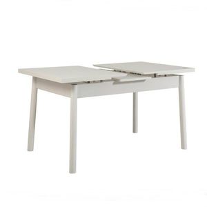 Extendable Dining Table Santiago Masa White vyobraziť