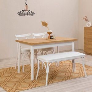 Extendable Dining Table Oliver Open - Karina White vyobraziť
