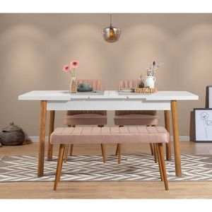 Extendable Dining Table Santiago Masa Atlantic White vyobraziť