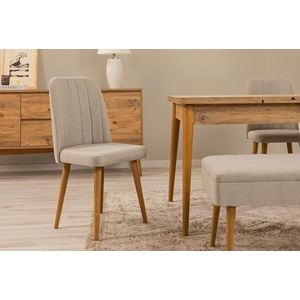 Stolička Vina 1005 - Oak, Cream vyobraziť