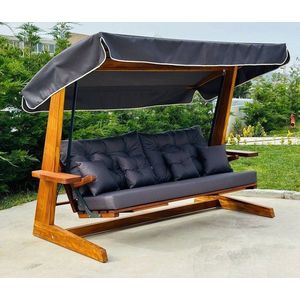 Garden Triple Swing Chair Luna Deluxe 2600 - Anthracite vyobraziť