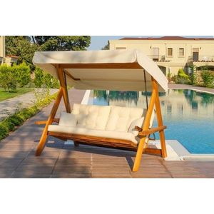 Garden Triple Swing Chair Lyon 2400 - Beige vyobraziť
