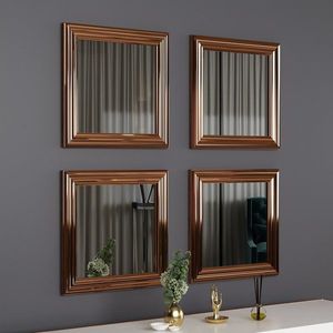Mirror Set (4 Pieces) Loza - Bronze vyobraziť