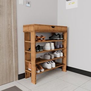 Skrinka na topánky / Botník Royal - Walnut vyobraziť