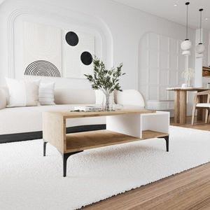 Konferenčný stolík Tarz - White, Oak vyobraziť