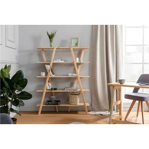 Písací stôl s knižnicou Perla - Birch vyobraziť