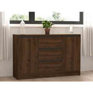 Konzolový stolík Onat - Walnut, Anthracite vyobraziť