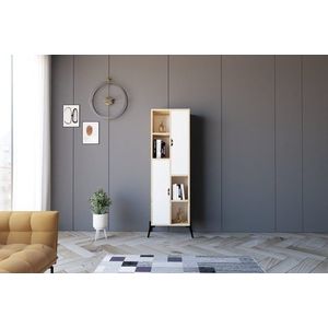 Knižnica Sorrento - Sapphire Oak, White vyobraziť