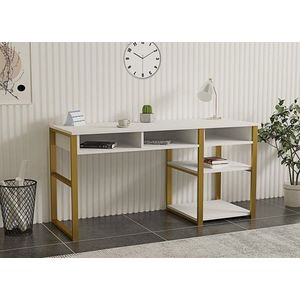 Písací stôl Emro - White Gold vyobraziť