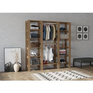 Šatníková skriňa City - Walnut vyobraziť