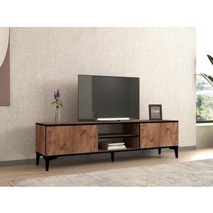 TV stolík Begi - Atlantic Pine, Black vyobraziť