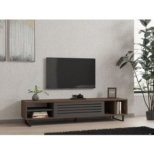 TV stolík Eray - Walnut, Anthracite vyobraziť