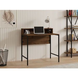 Písací stôl Uso - Walnut, Black vyobraziť