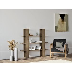 Knižnica Ada - Walnut vyobraziť