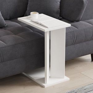 Príručný stolík / Odkladací stolík Lun - White vyobraziť