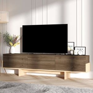 TV stolík Hege - Walnut, Sapphire Oak vyobraziť