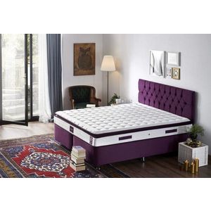Mattress Purple 150x200 cm Double Size Padded Soft Mattress vyobraziť