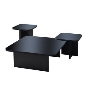 Súprava konferenčných stolíkov Jazz - Black, Fume vyobraziť