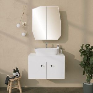 Kúpeľňová skrinka Quartz Cabinet - White vyobraziť