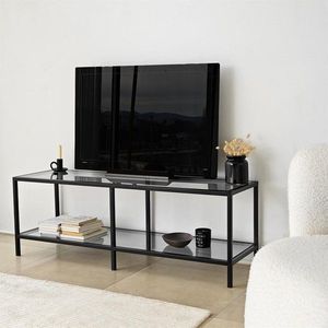 TV stolík Basic - Dark Grey, Black vyobraziť
