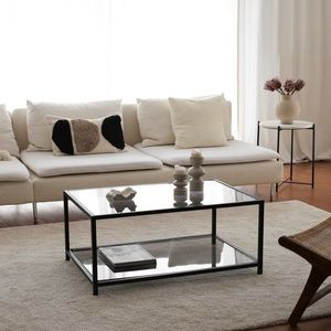 Konferenčný stolík Astro sehpa / füme temperli cam S400F vyobraziť