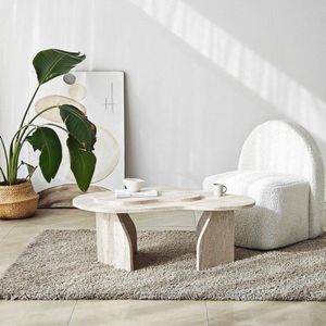 Konferenčný stolík Melted - Travertine vyobraziť