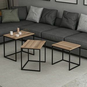 Sada odkladacích stolíkov (3 kusy) Evia - Walnut vyobraziť