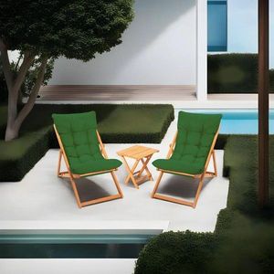 Garden Table & Chairs Set (3 Pieces) My005 - Green vyobraziť