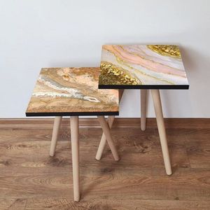 Sada odkladacích stolíkov (2 kusy) 2Shp423 - Salmon vyobraziť