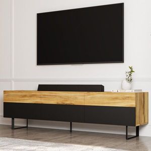 TV stolík Sign - Black, Oak vyobraziť
