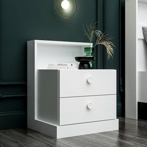 Nočný stolík Life - White vyobraziť