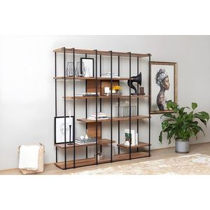 Knižnica Cooper - Walnut vyobraziť