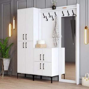 Predsieňová stena Berlin ABC - White vyobraziť