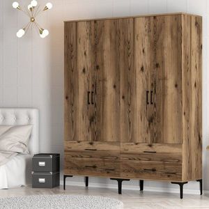 Šatníková skriňa Kumsal TT - Walnut vyobraziť