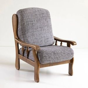 Žabkovaný poťah z mikrovlákna s textúrovanou potlačou, na rustikálne kreslo vyobraziť