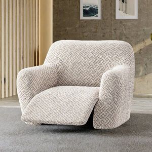 Žabiovaný poťah z mikrovlákna s ratanovým vzorom, na relaxačné kreslo vyobraziť